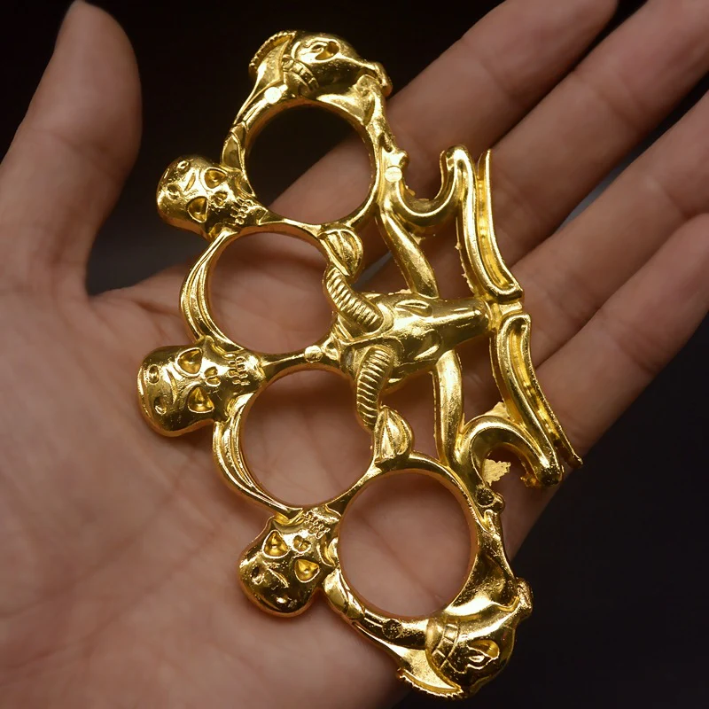 Sheep Skull Knuckle Duster Finger Tiger Martial Arts Practice Four Fingers Hand Clasp Boxing Ring Combat Protective Gear EDC Tools - Image 6