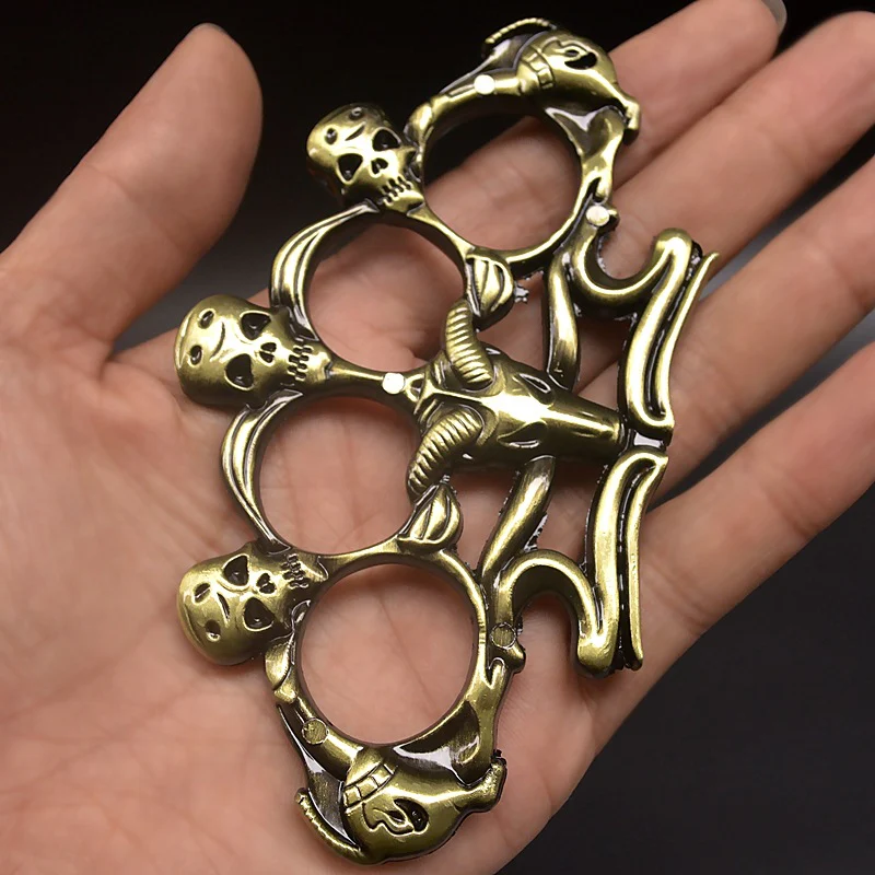 Sheep Skull Knuckle Duster Finger Tiger Martial Arts Practice Four Fingers Hand Clasp Boxing Ring Combat Protective Gear EDC Tools - Image 8