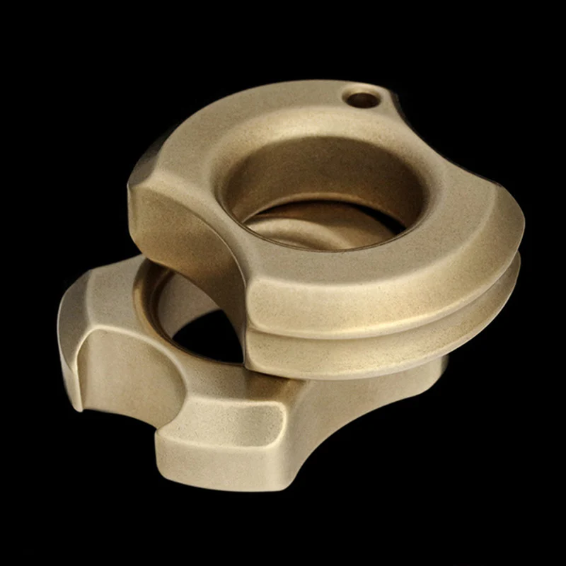 Single Finger Brass Knuckle Duster Portable Self Defense EDC Tool - Image 3