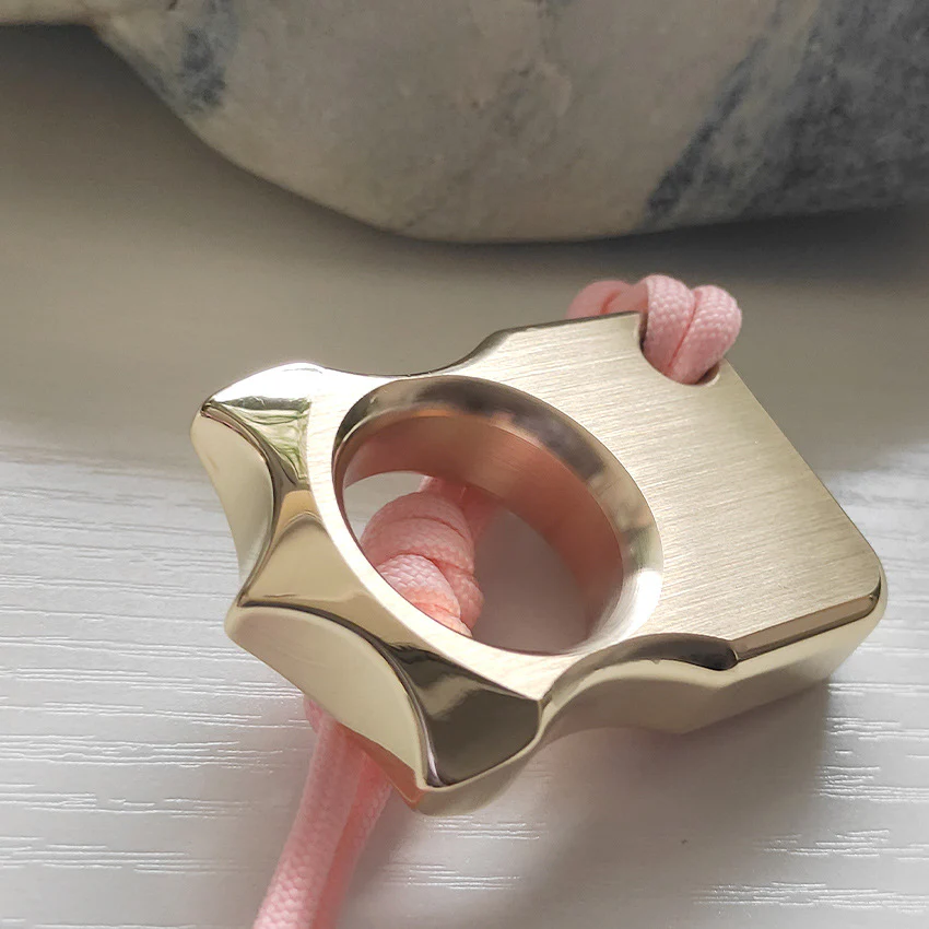 Single Finger Brass Knuckle Multi-style Defense Tool - Image 3