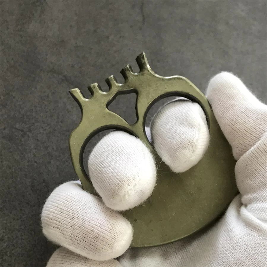 Skull Two-Finger Knuckle Duster EDC Decoration - Image 4