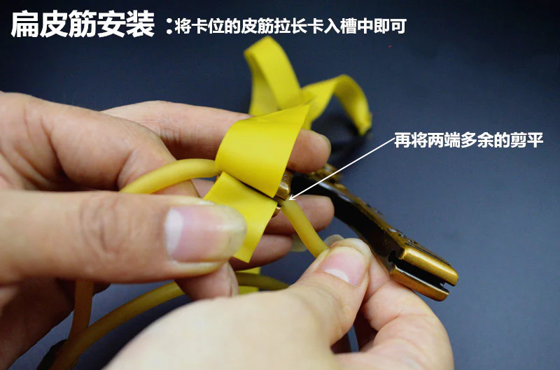 Slingshot with CompassFlat Leather Stainless SteelSurvival Spare Powerful Metal Slingshot - Image 6