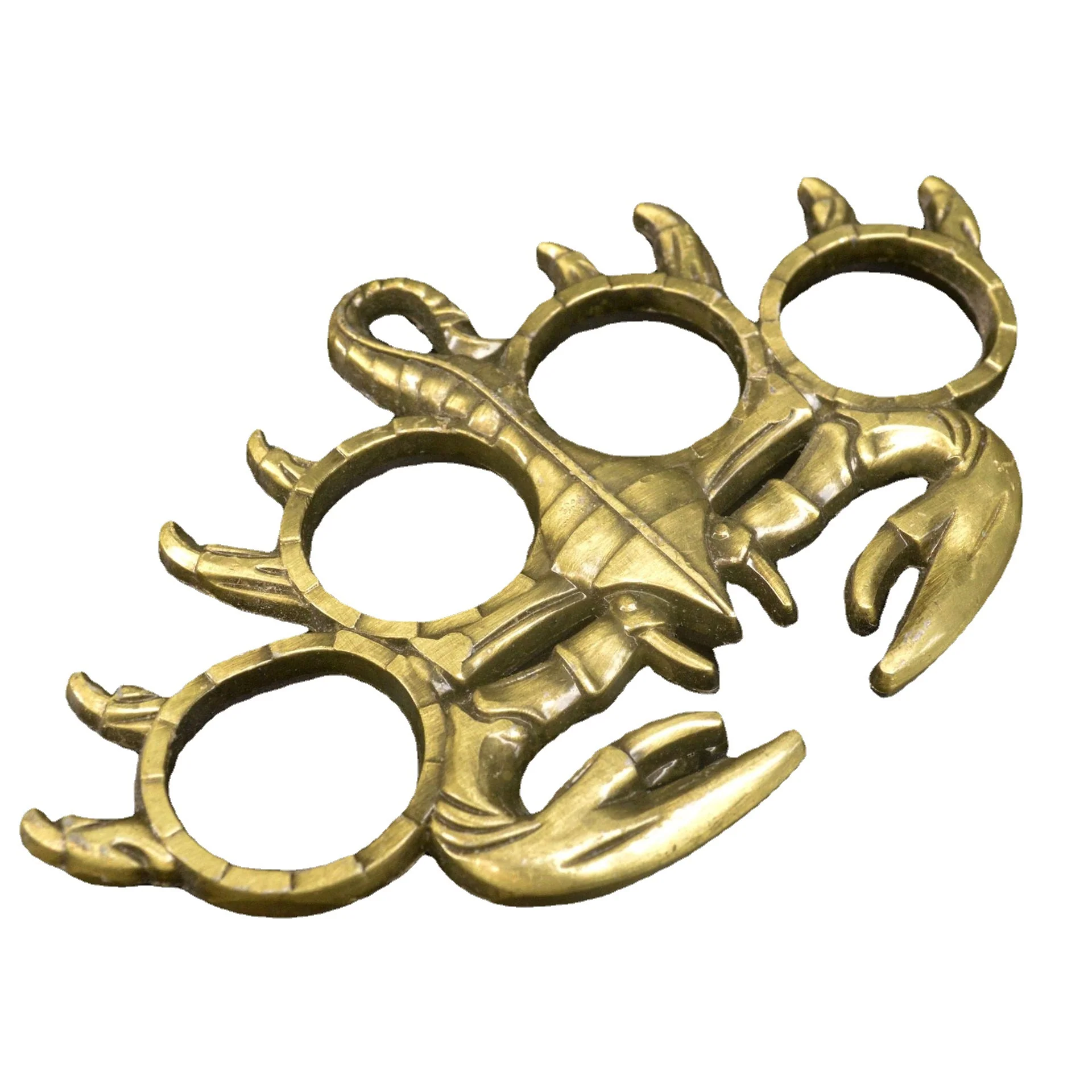 Small Scorpion Style Knuckle Duster Four-fingered Tiger Defense Gloves with Car Broken Window Fight Boxing Ring Life-saving EDC Tool - Image 5
