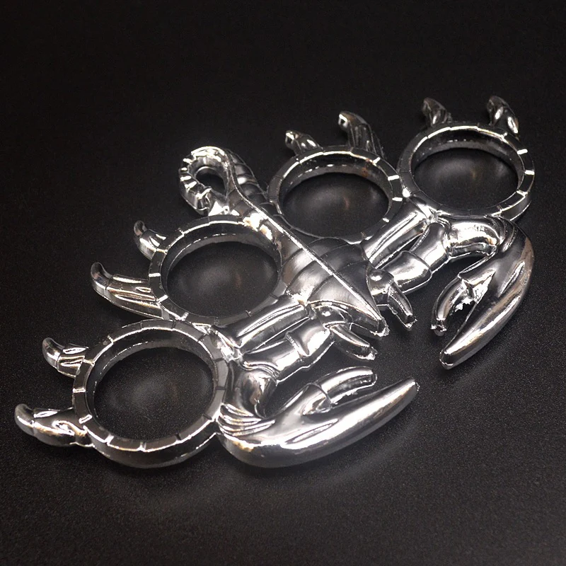 Small Scorpion Style Knuckle Duster Four-fingered Tiger Defense Gloves with Car Broken Window Fight Boxing Ring Life-saving EDC Tool - Image 7
