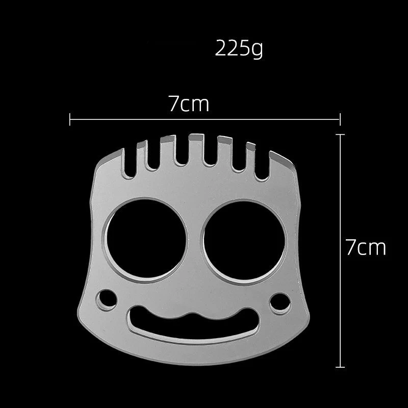 Smile Multifunctional Steel Knuckle Duster Self Defense Window Breaker EDC Tool Boxing Training Combat Protective Gear - Image 7