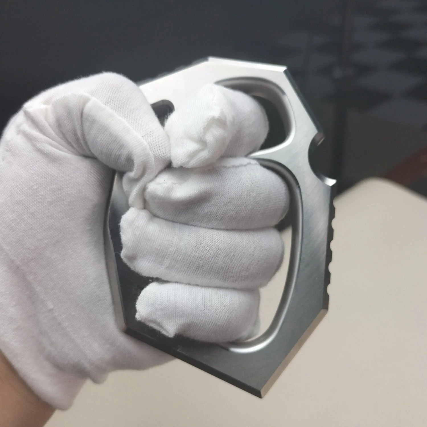Solid 304 Stainless Steel Knuckle Duster Finger Buckle Self Defense Window Breaking EDC Tool Boxing Training Combat Guards - Image 6