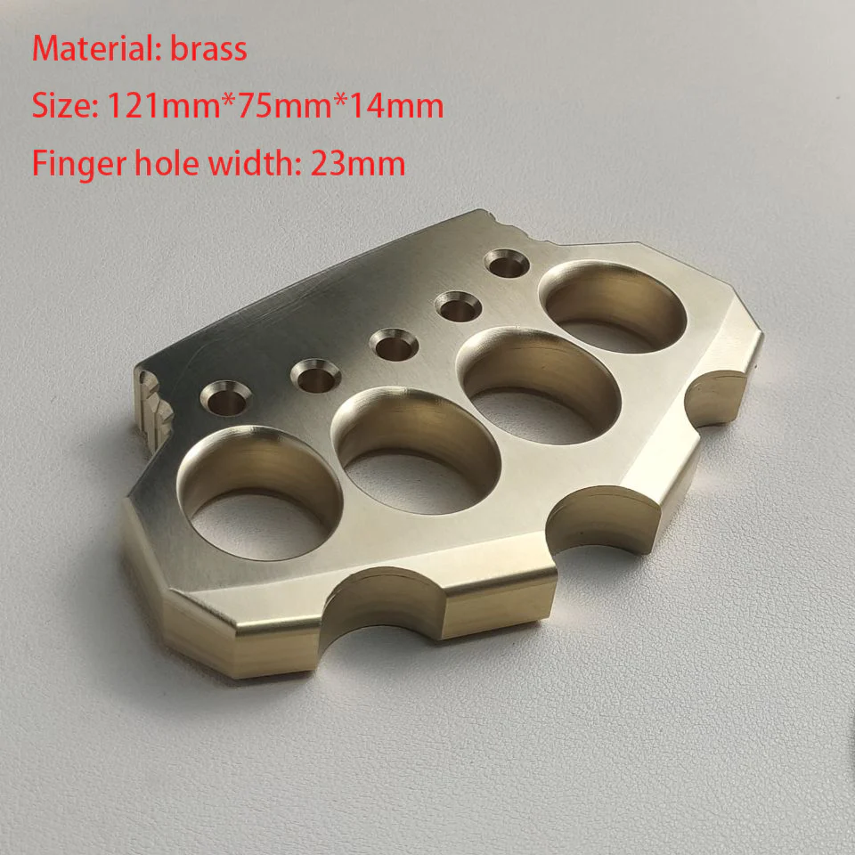 Solid Brass Knuckle Duster Defense Boxing Emergency Window Breaking Grappling Fighting EDC Tool - Image 9