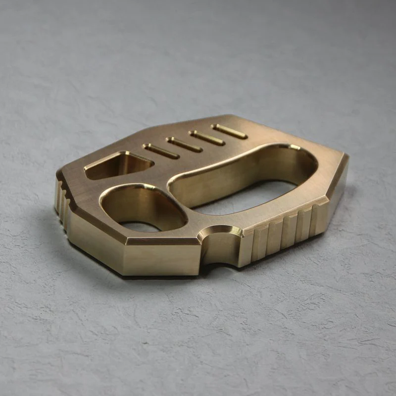Solid Brass Knuckle Duster Finger Buckle Self Defense Window Breaker EDC Tool Boxing Training Combat Guards - Image 5