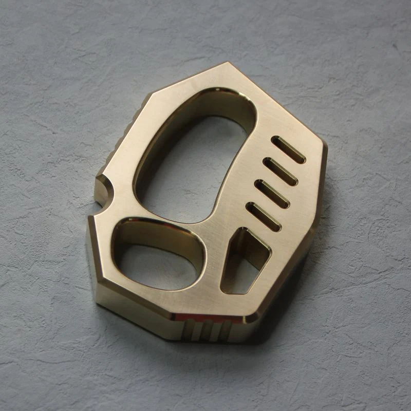 Solid Brass Knuckle Duster Finger Buckle Self Defense Window Breaker EDC Tool Boxing Training Combat Guards - Image 6