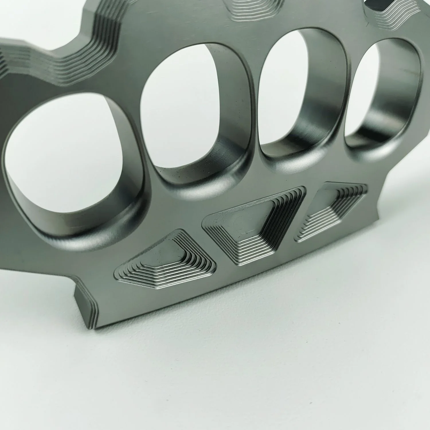 Solid Integrated Steel Knuckle Duster Finger Buckle Self-defense Broken Window EDC Tool Boxing Training Combat Gear - Image 10