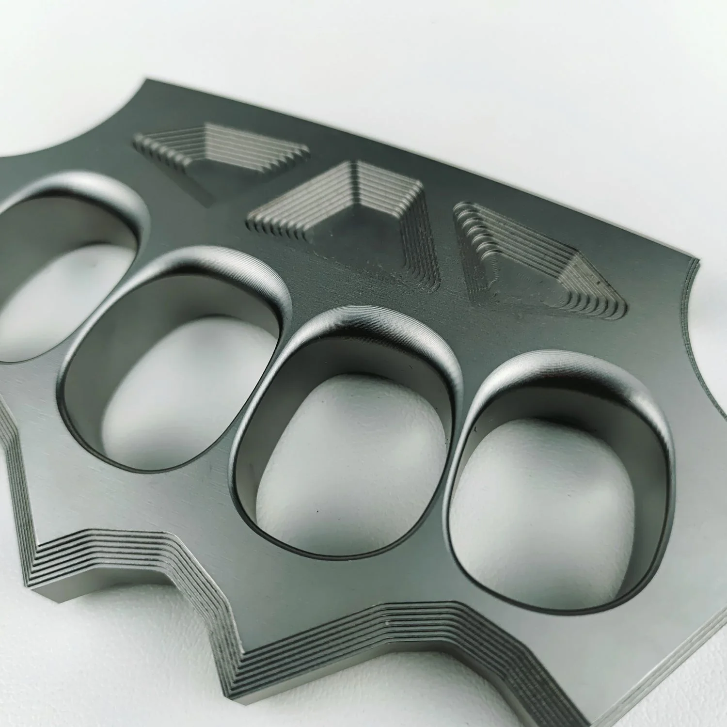 Solid Integrated Steel Knuckle Duster Finger Buckle Self-defense Broken Window EDC Tool Boxing Training Combat Gear - Image 8