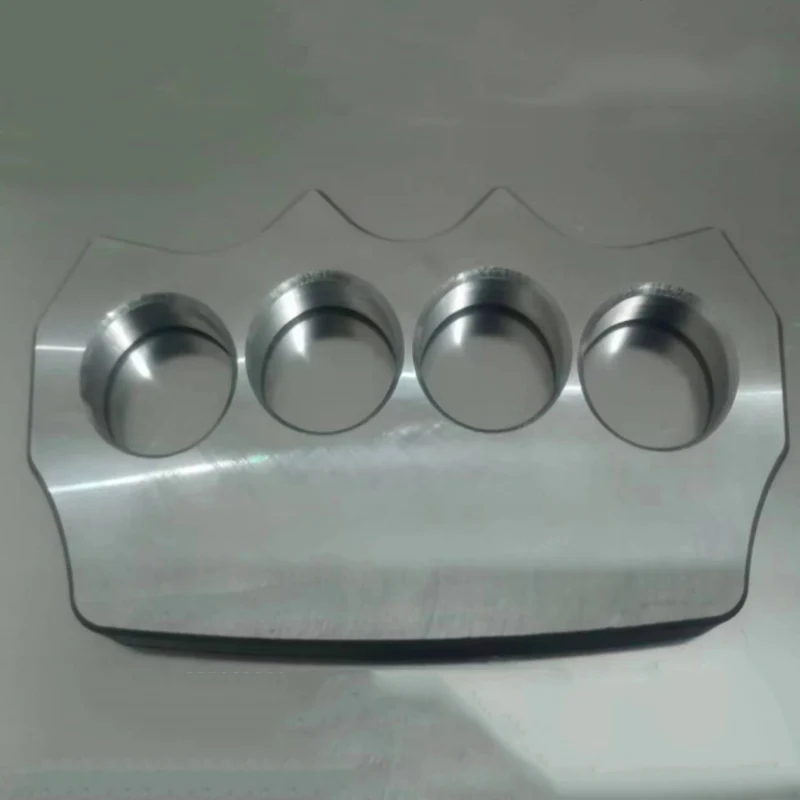 Solid Pure Steel Knuckle Duster Boxing Window Self -defense Protective Pocket EDC Tool - Image 2