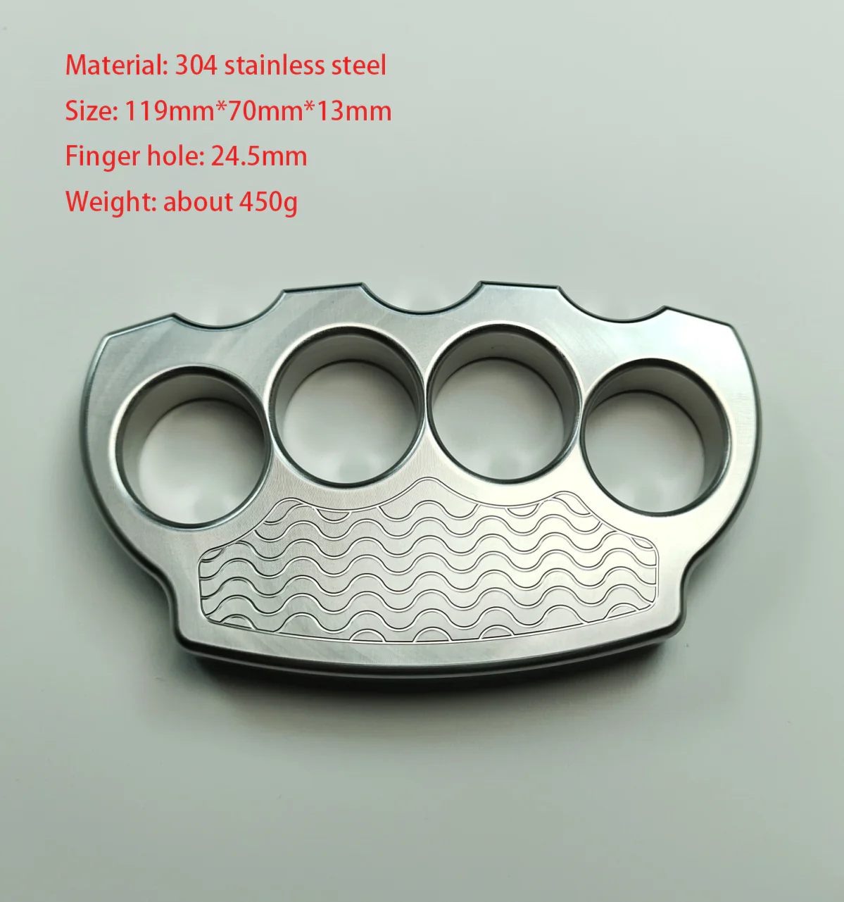 Solid Stainless Steel Knuckle Duster Defense Boxing Emergency Window Breaking Fighting EDC Tool - Image 12