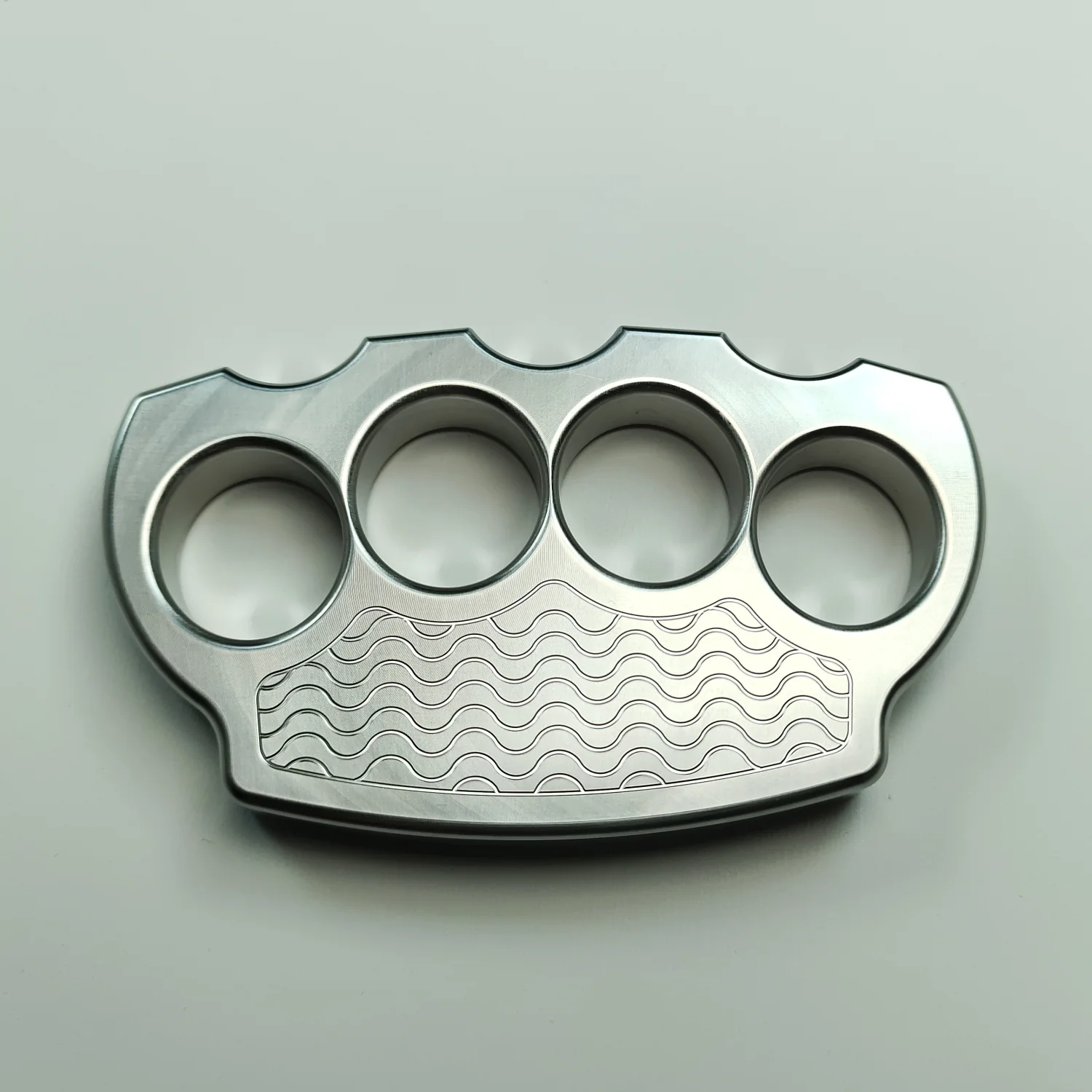 Solid Stainless Steel Knuckle Duster Defense Boxing Emergency Window Breaking Fighting EDC Tool - Image 3