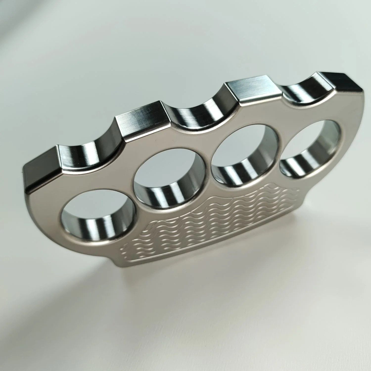Solid Stainless Steel Knuckle Duster Defense Boxing Emergency Window Breaking Fighting EDC Tool - Image 8