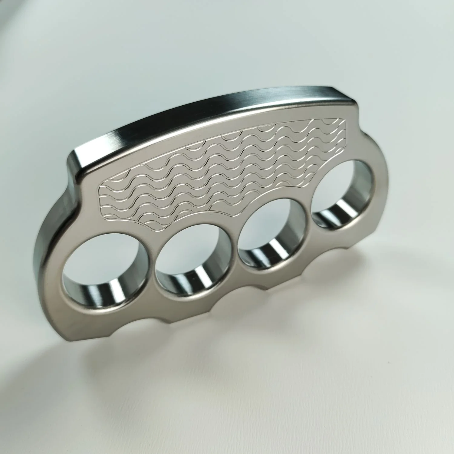 Solid Stainless Steel Knuckle Duster Defense Boxing Emergency Window Breaking Fighting EDC Tool - Image 9