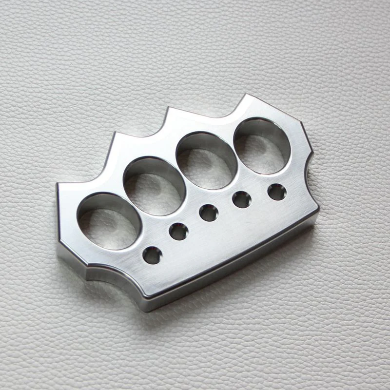 Solid Stainless Steel Knuckle Duster Defense Boxing Window-breaking Fight EDC Tool - Image 2
