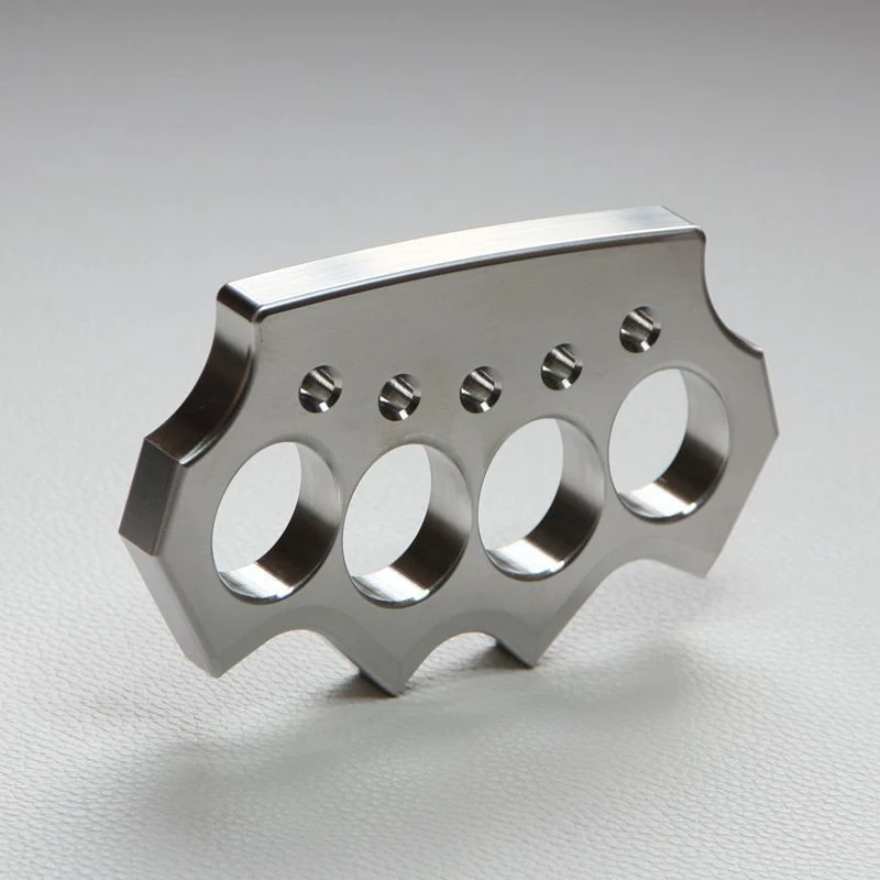 Solid Stainless Steel Knuckle Duster Defense Boxing Window-breaking Fight EDC Tool - Image 5
