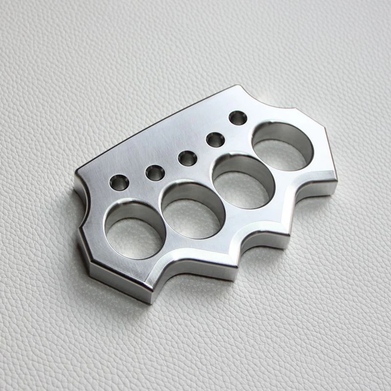 Solid Stainless Steel Knuckle Duster Defense Boxing Window-breaking Fight EDC Tool - Image 6