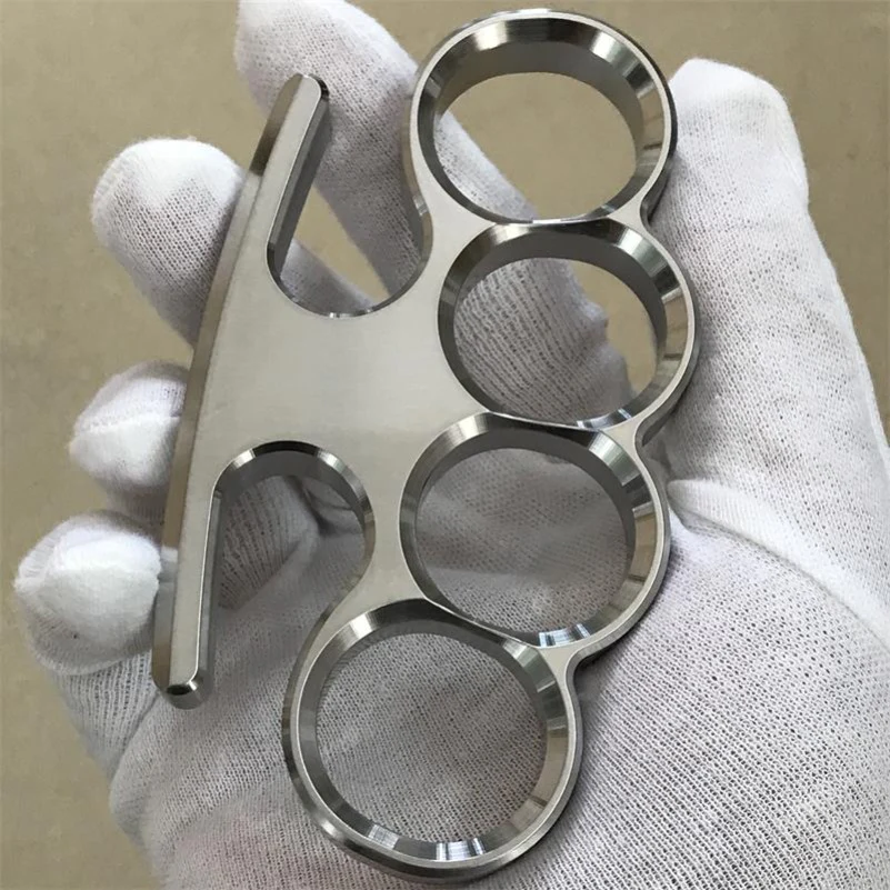 Solid Steel Knuckle Duster Broken Window Self-defense EDC Tool - Image 10