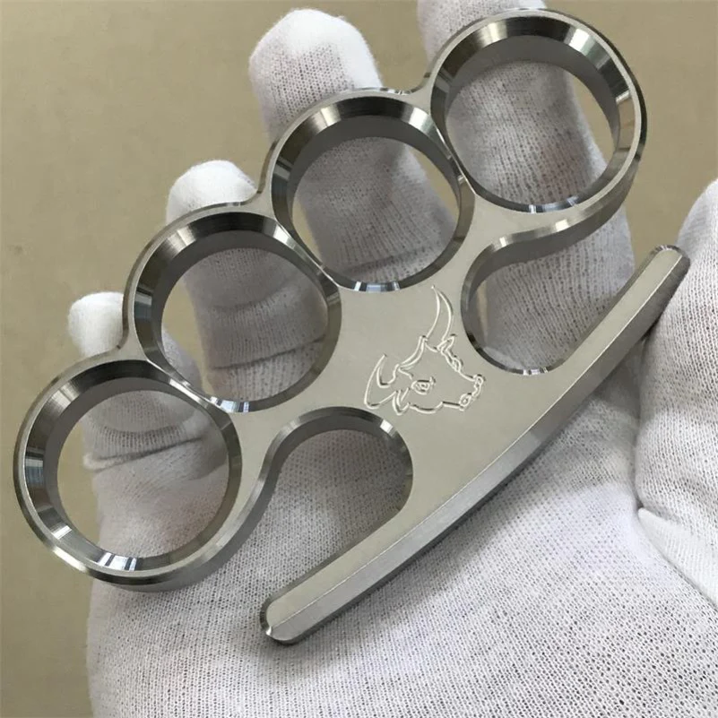 Solid Steel Knuckle Duster Broken Window Self-defense EDC Tool - Image 11