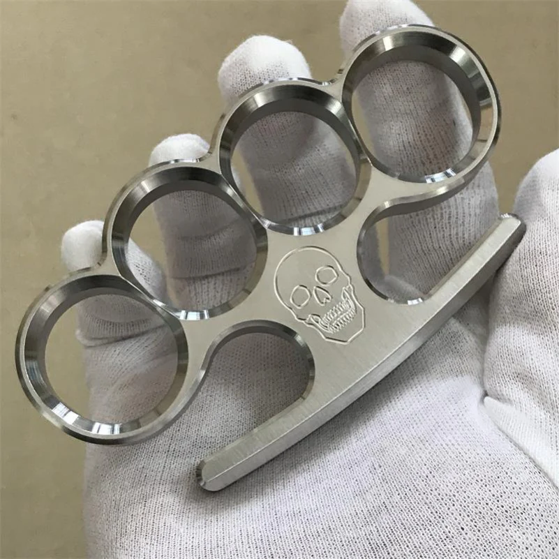 Solid Steel Knuckle Duster Broken Window Self-defense EDC Tool - Image 12