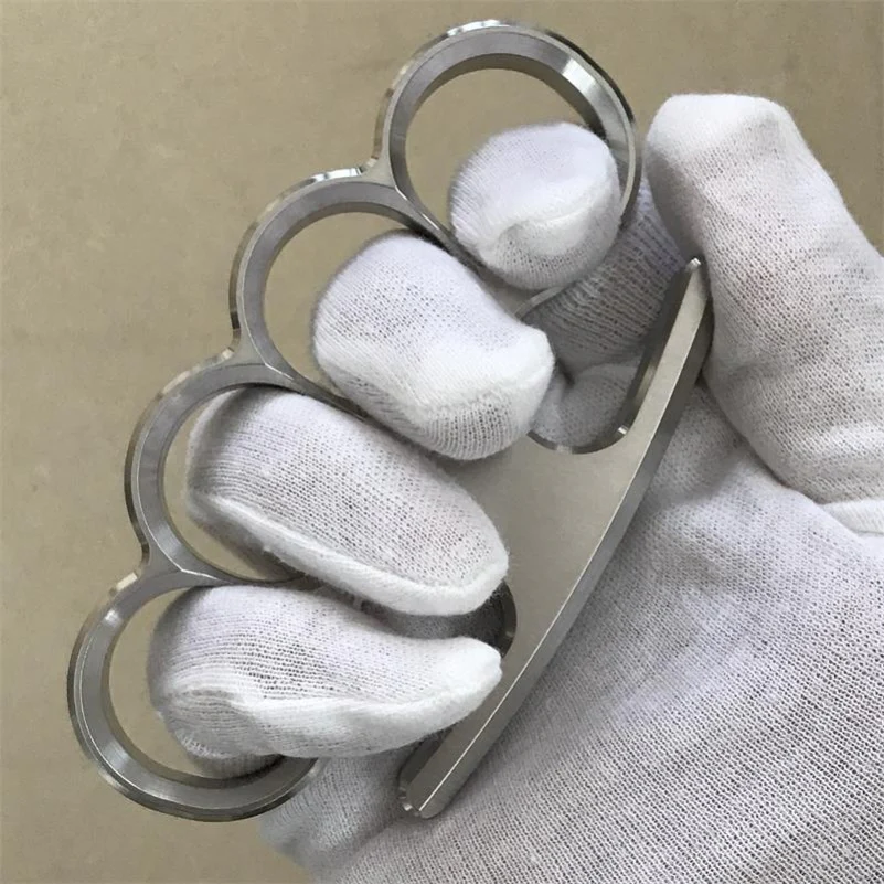 Solid Steel Knuckle Duster Broken Window Self-defense EDC Tool - Image 13
