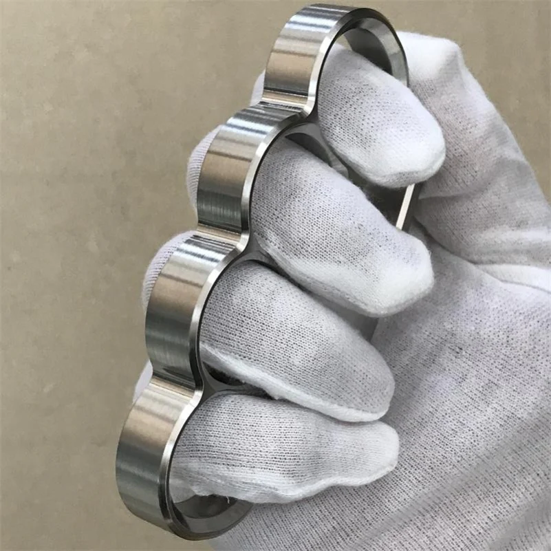 Solid Steel Knuckle Duster Broken Window Self-defense EDC Tool - Image 14