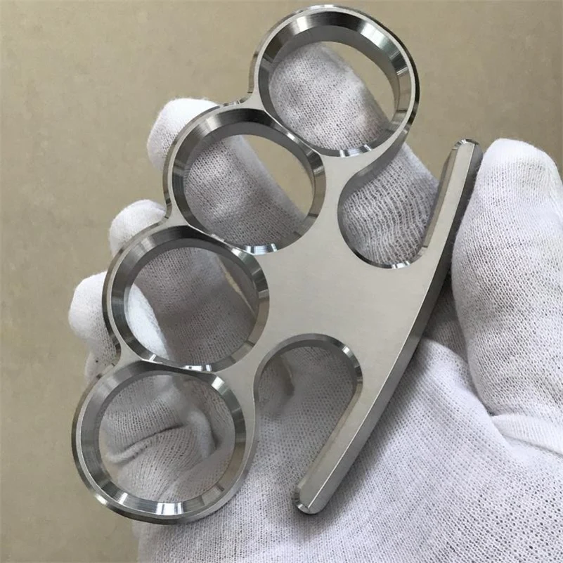 Solid Steel Knuckle Duster Broken Window Self-defense EDC Tool - Image 15
