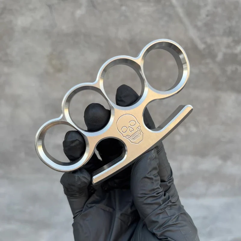 Solid Steel Knuckle Duster Broken Window Self-defense EDC Tool - Image 4