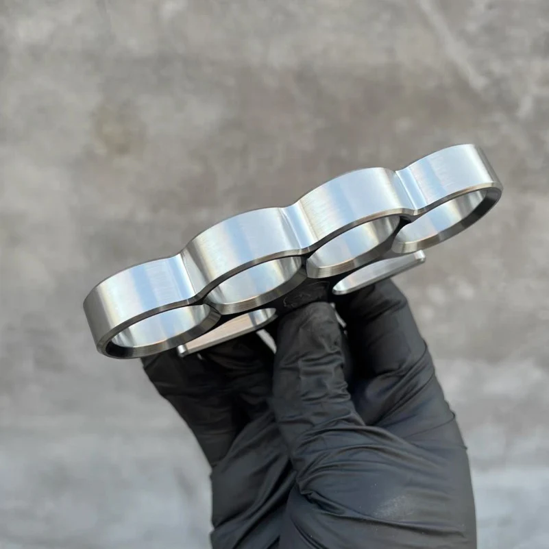Solid Steel Knuckle Duster Broken Window Self-defense EDC Tool - Image 5