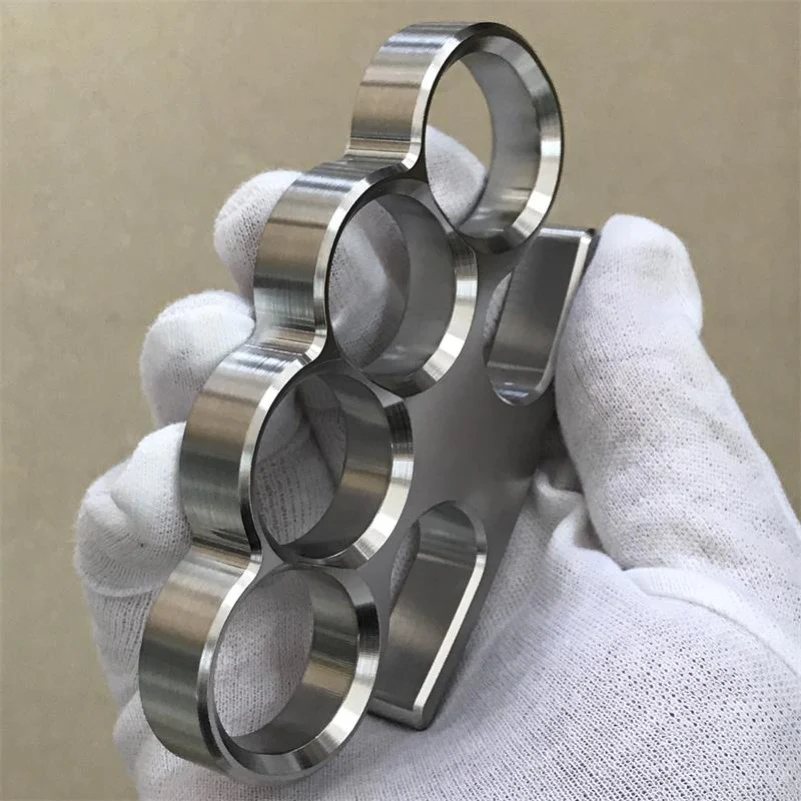 Solid Steel Knuckle Duster Broken Window Self-defense EDC Tool - Image 6