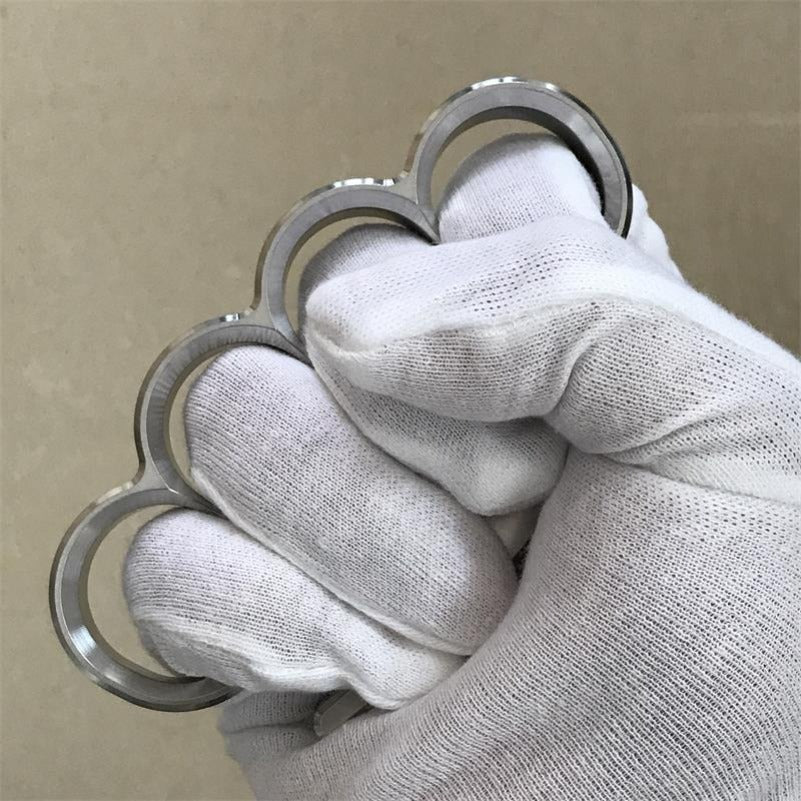Solid Steel Knuckle Duster Broken Window Self-defense EDC Tool - Image 7