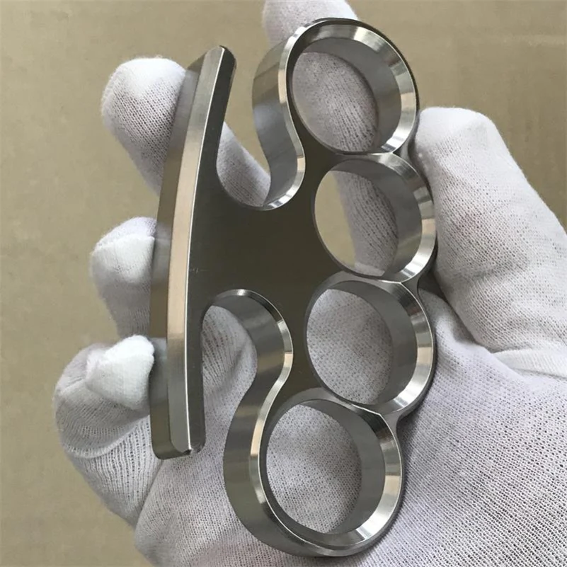 Solid Steel Knuckle Duster Broken Window Self-defense EDC Tool - Image 9