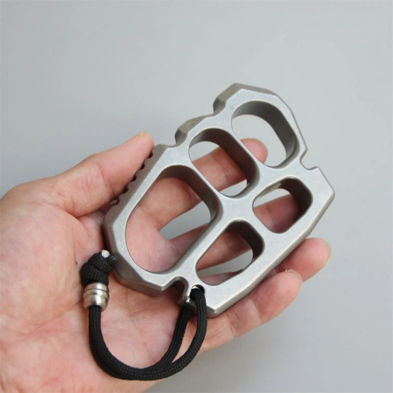Solid Steel Knuckle Duster Self-Defense EDC Tool - Image 2