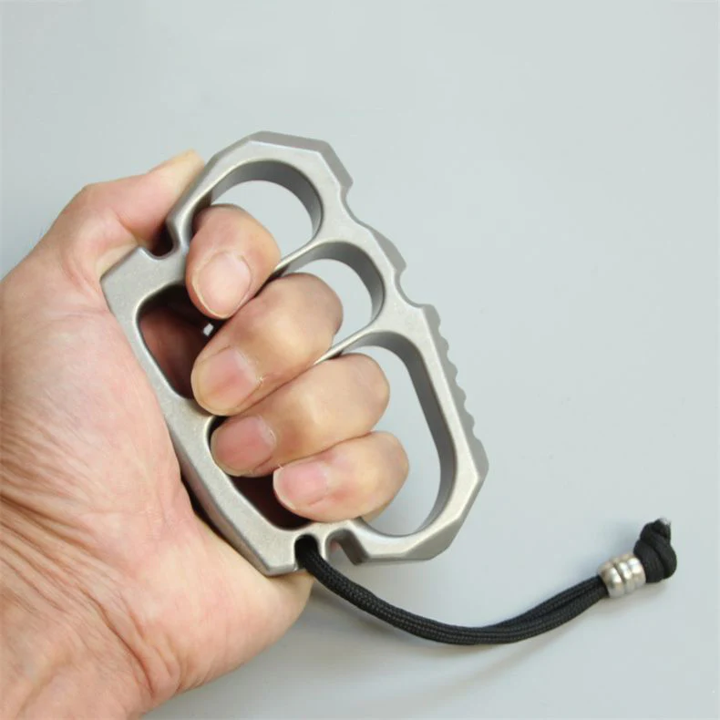 Solid Steel Knuckle Duster Self-Defense EDC Tool - Image 3
