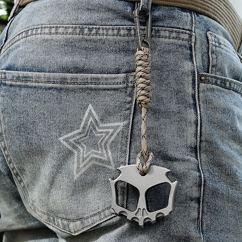 Solid Steel Knuckle Duster Window Breaker Self-defence Bottle Opener Tool - Image 5