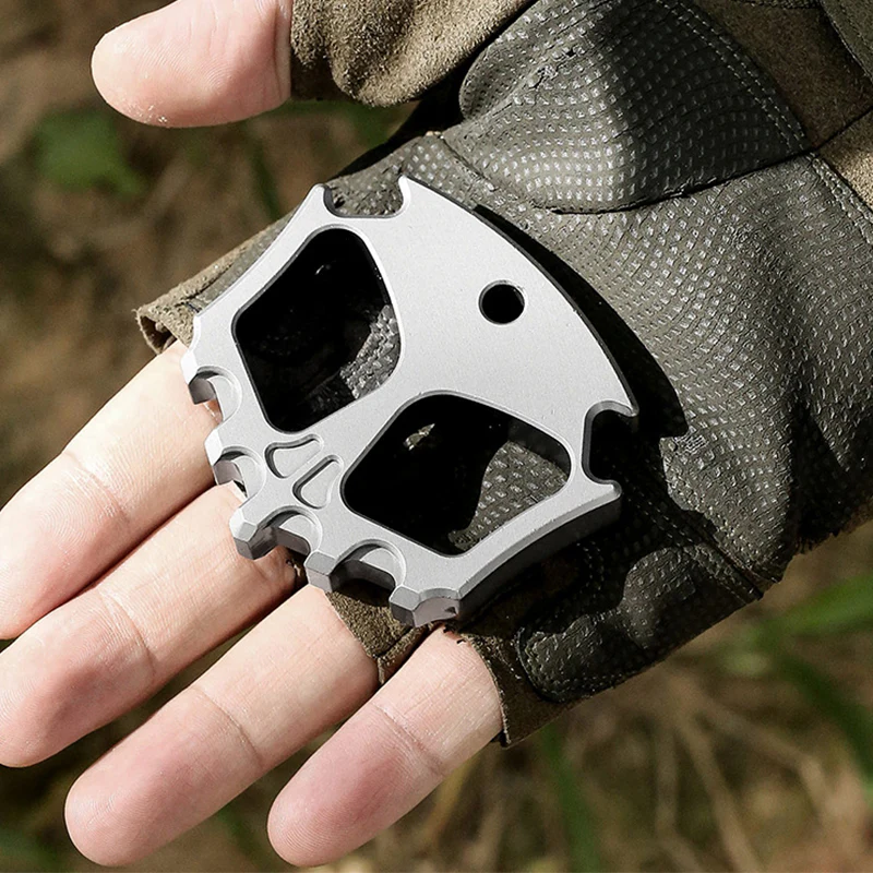 Solid Steel Knuckle Duster Window Breaker Self-defence Bottle Opener Tool - Image 7