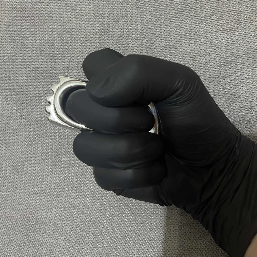 Solid Steel Right Hand Single Finger Knuckle Duster - Image 5