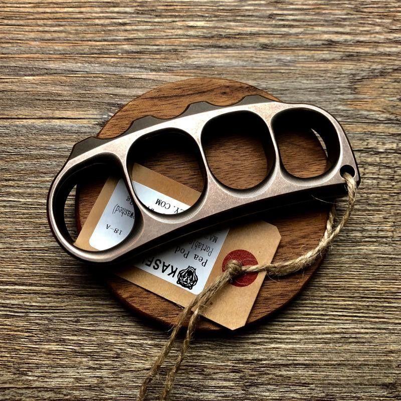 Solid Sturdy Knuckle Duster Boxing Self Defense Four Finger Buckle Window Breaker Outdoor Camping EDC Tool - Image 11