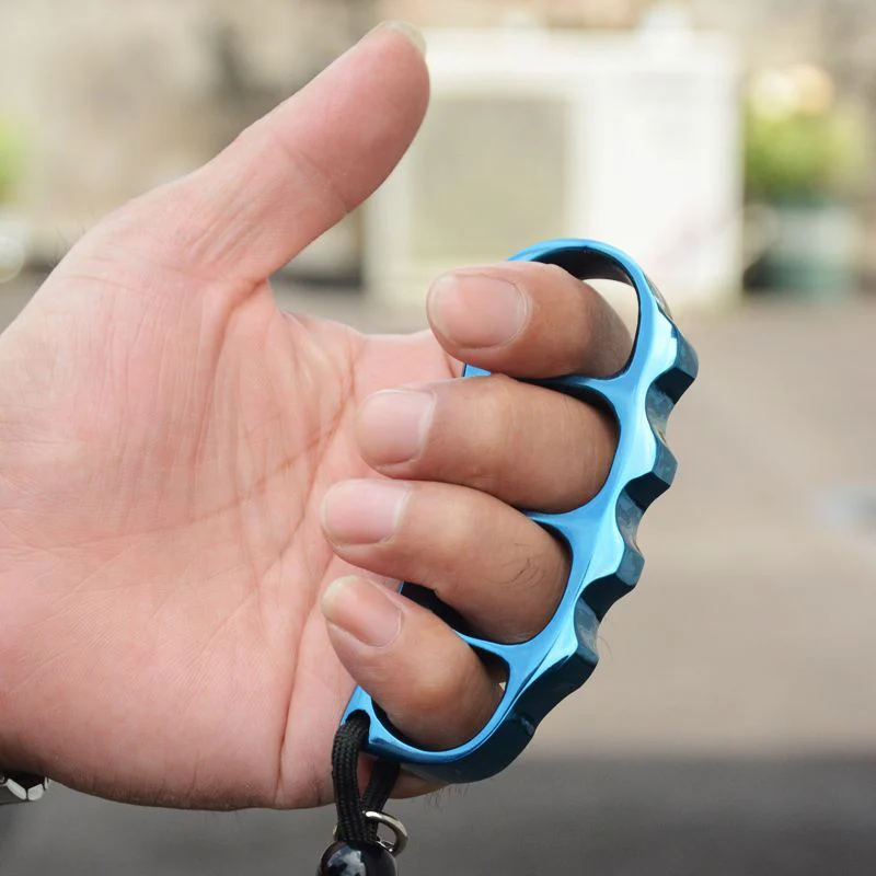 Solid Sturdy Knuckle Duster Boxing Self Defense Four Finger Buckle Window Breaker Outdoor Camping EDC Tool - Image 6