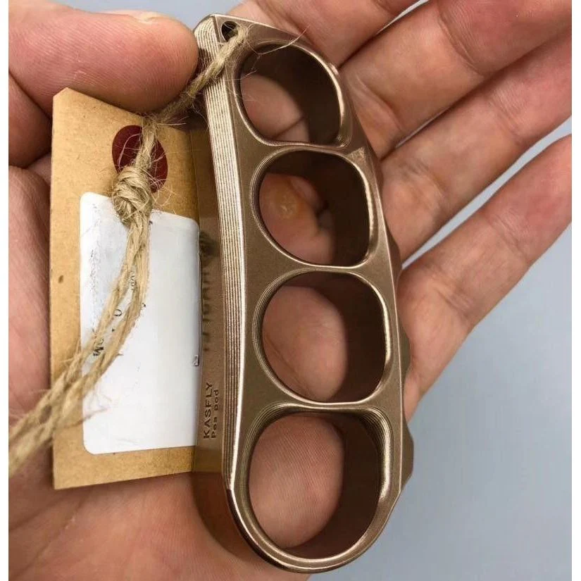 Solid Sturdy Knuckle Duster Boxing Self Defense Four Finger Buckle Window Breaker Outdoor Camping EDC Tool - Image 8