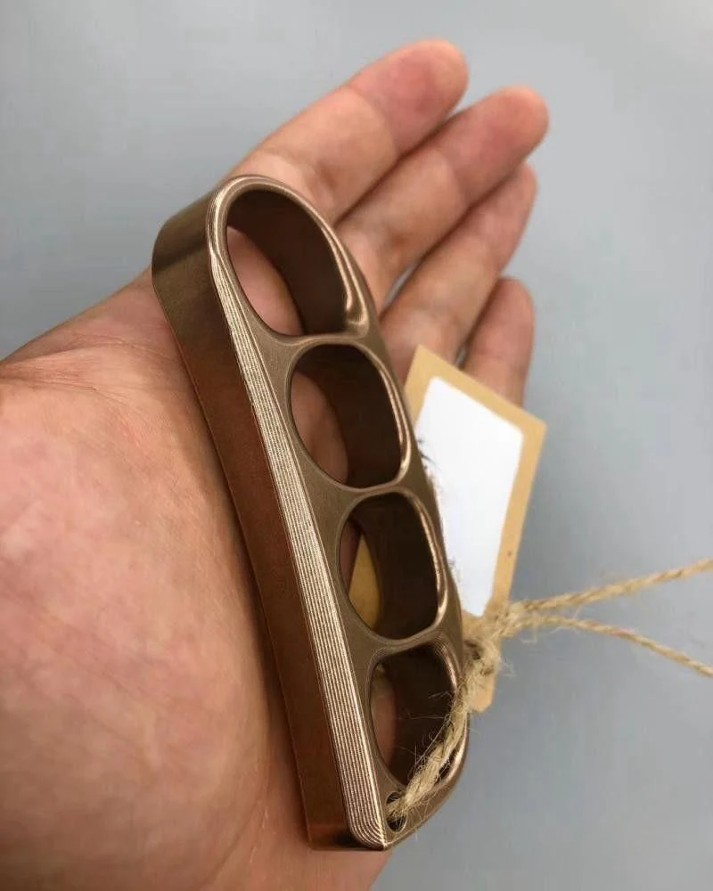 Solid Sturdy Knuckle Duster Boxing Self Defense Four Finger Buckle Window Breaker Outdoor Camping EDC Tool - Image 9
