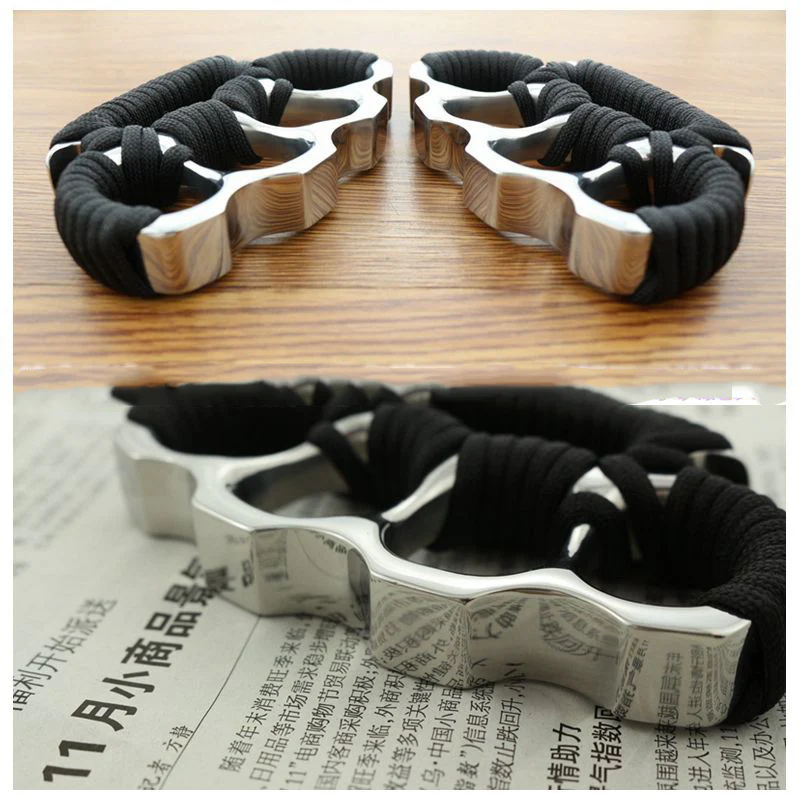 Solid Thickened Pure Steel Knuckle Duster Window Breaker Defense Boxing Protector EDC Tool - Image 7