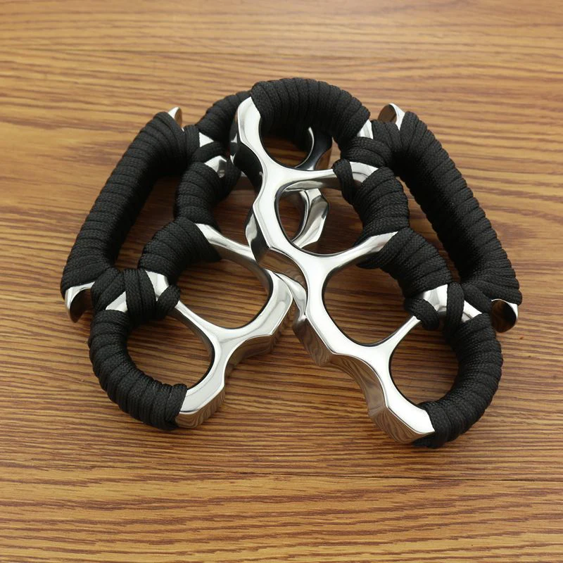 Solid Thickened Pure Steel Knuckle Duster Window Breaker Defense Boxing Protector EDC Tool - Image 9