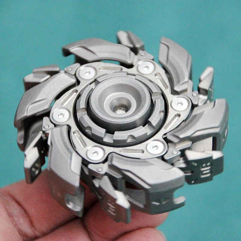 Stainless Steel Grumpy Open Armor Fingertip Gyro Stress Relief Toys - Image 14