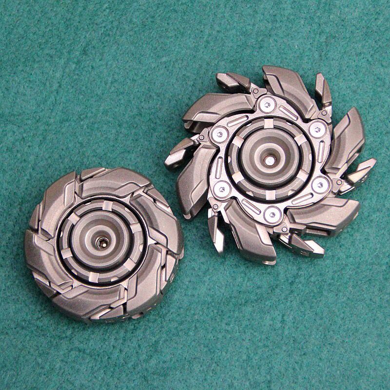 Stainless Steel Grumpy Open Armor Fingertip Gyro Stress Relief Toys - Image 4