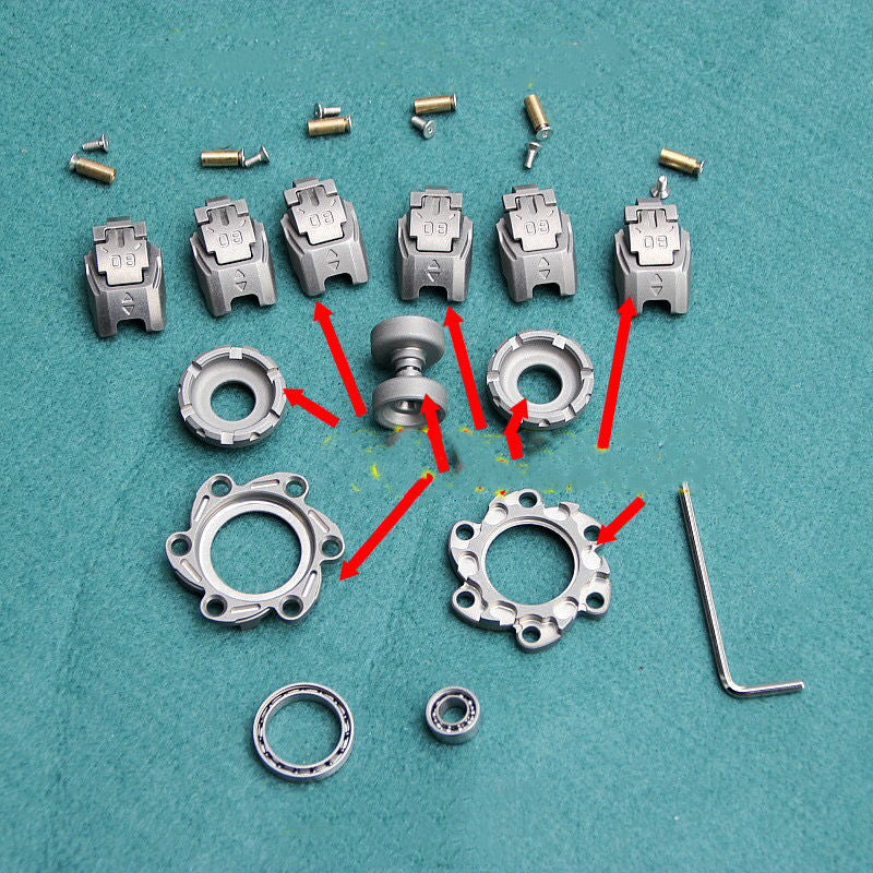Stainless Steel Grumpy Open Armor Fingertip Gyro Stress Relief Toys - Image 7