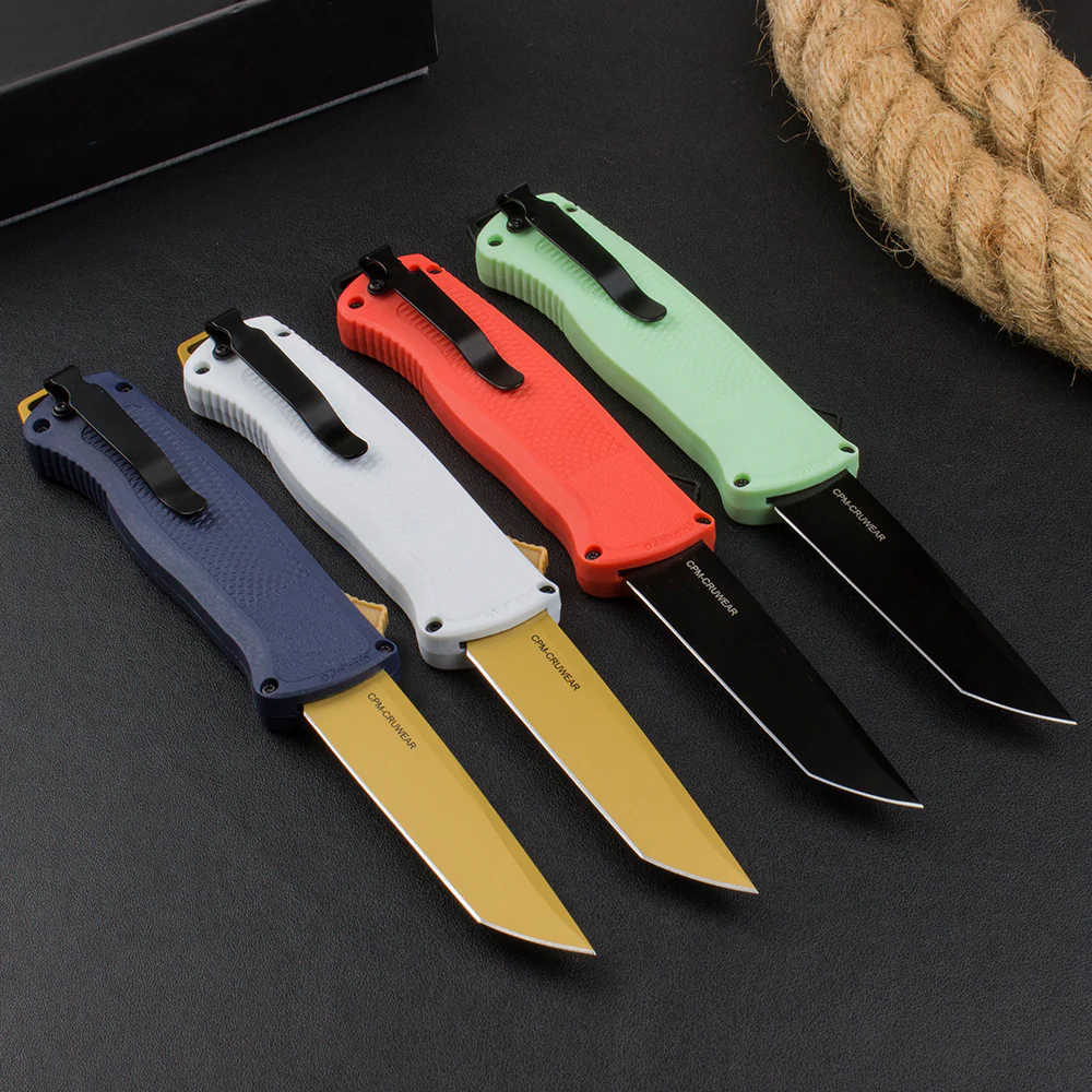 BM 5370 Tactical Knife Carbon Fiber Nylon Handle Outdoor Hunting Defense Pocket Knives - Image 2