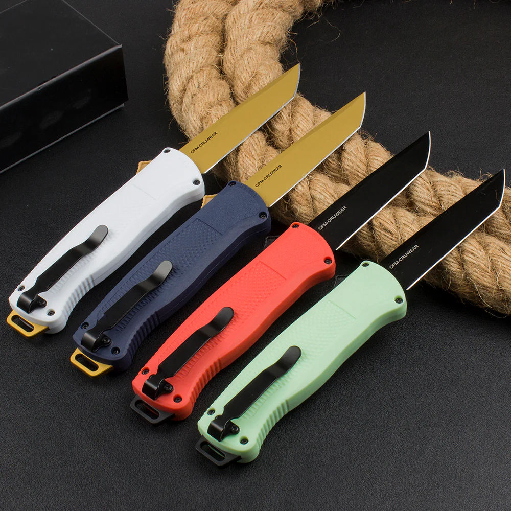 BM 5370 Tactical Knife Carbon Fiber Nylon Handle Outdoor Hunting Defense Pocket Knives - Image 8